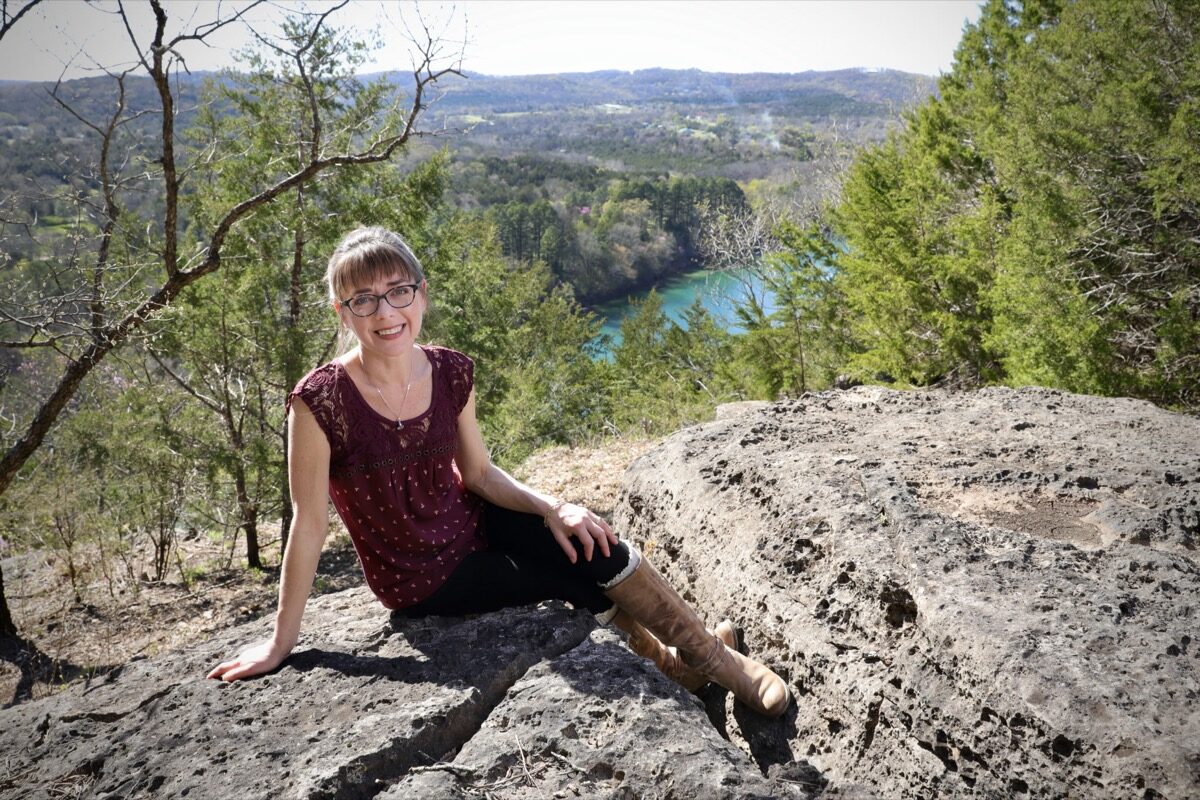 The view from the cliffs at White River Cabins - overlooking the White River in the Ozark Mountains