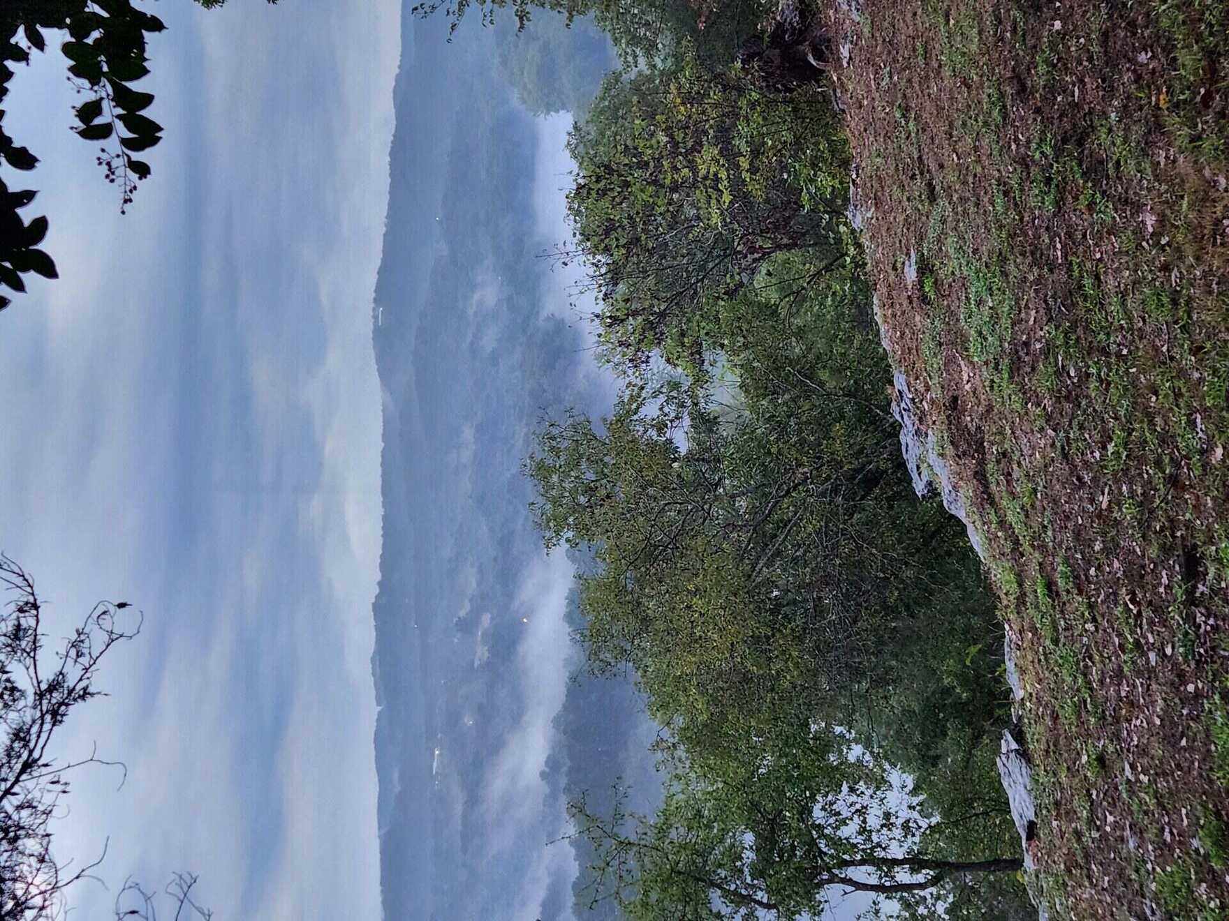 Cross formation in the clouds over the White River valley